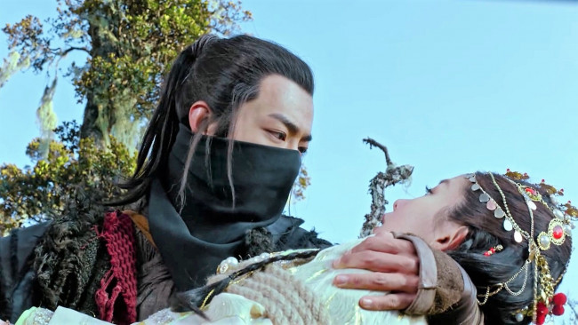 Обои картинки фото кино фильмы, the wolf, цзичун, маска, девушка