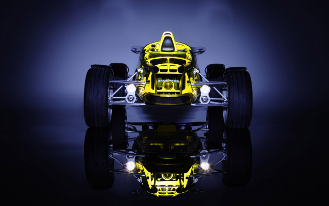 Обои картинки фото автомобили, rinspeed, желтый, концепт