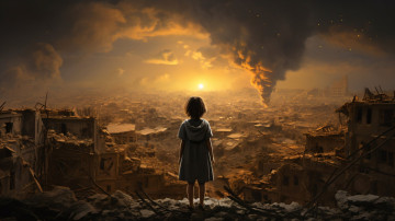 обоя фэнтези, романтика апокалипсиса, нейросети, графика, нейроарт, ai, art, нейронные, сети, рисунки, нейро, искусство