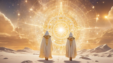 Картинка 1111 3д+графика люди+ people портал мужчины горы