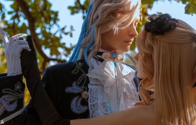 Обои картинки фото tenletters, разное, мужчина женщина, пара, танец, образы, косплей, костюмы, наряды