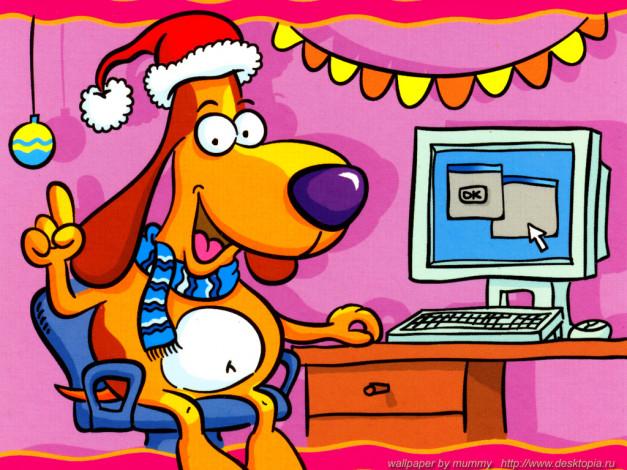 Обои картинки фото новым, годом, праздничные, рисованные