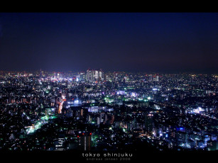 Картинка города огни ночного