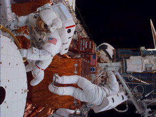 Картинка космос астронавты космонавты