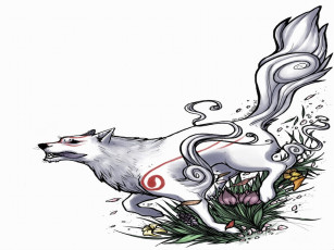 Картинка рисованные животные волки