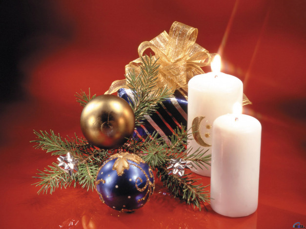 Обои картинки фото праздничные, новогодние, свечи