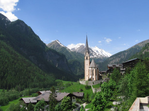Картинка heiligenblut austria города католические соборы костелы аббатства