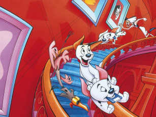 обоя мультфильмы, 101, dalmatians