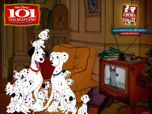 обоя мультфильмы, 101, dalmatians