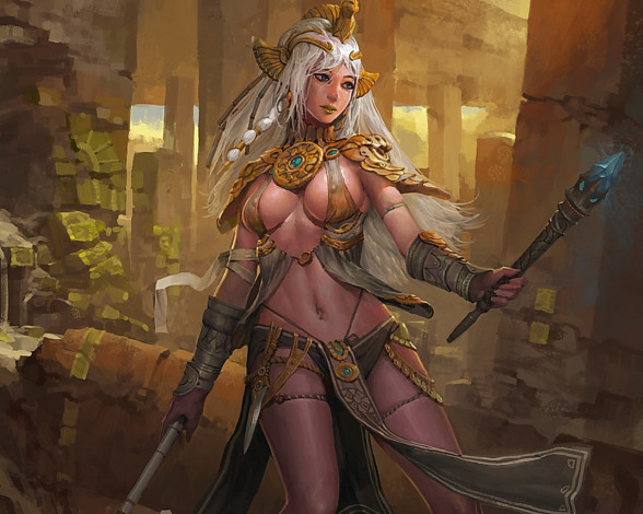 Обои картинки фото фэнтези, девушки