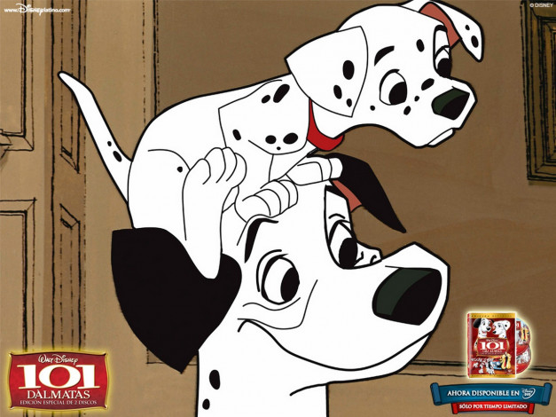 Обои картинки фото мультфильмы, 101, dalmatians
