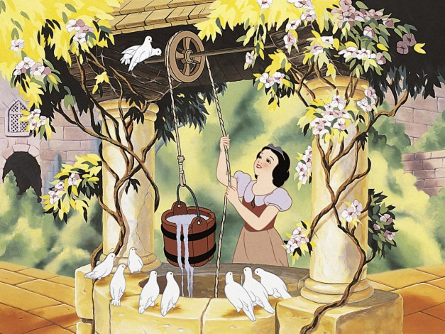 Обои картинки фото мультфильмы, snow, white, and, the, seven, dwarfs