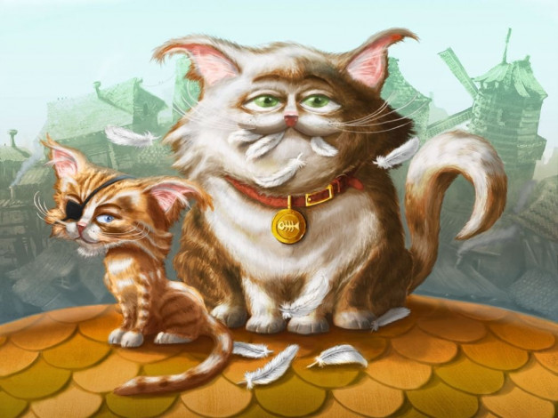 Обои картинки фото рисованные, животные