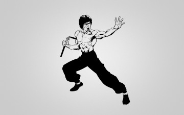 Картинка брюс ли рисованные люди нунчаки bruce lee
