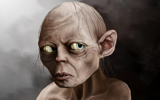Обои картинки фото властелин, колец, фэнтези, lord, of, the, rings, голлум, gollum
