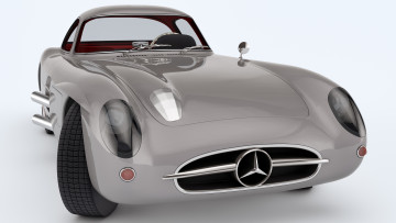 обоя автомобили, 3д, mercedes, benz, 1955, slr, 300