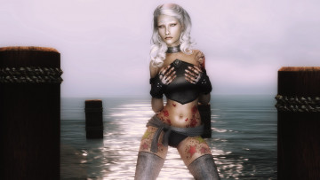 Картинка 3д+графика эльфы+ elves эльфийка блондинка фон взгляд