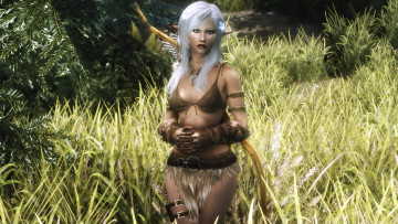 Картинка 3д+графика эльфы+ elves фон блондинка взгляд эльфийка природа