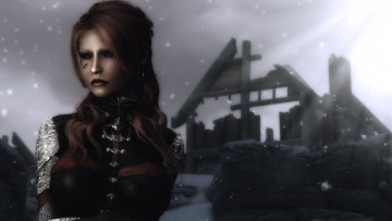 Картинка 3д+графика фантазия+ fantasy девушка взгляд фон