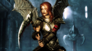 Картинка 3д+графика существа+ creatures крылья коса вампир