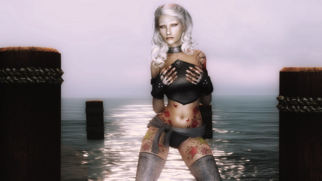 Обои картинки фото 3д графика, эльфы , elves, эльфийка, блондинка, фон, взгляд