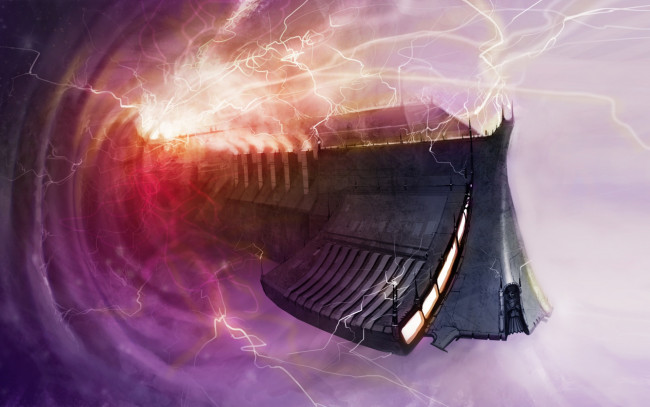 Обои картинки фото фэнтези, космические корабли,  звездолеты,  станции, portal, space, ship, warhammer, 40k, warp