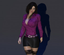 Картинка 3д+графика люди+ people фон взгляд девушка