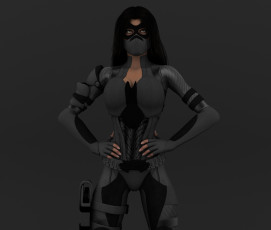 Картинка 3д+графика фантазия+ fantasy фон взгляд девушка маска