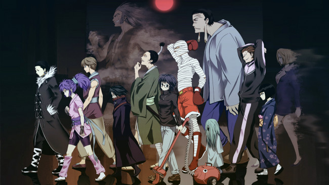 Обои картинки фото аниме, hunter x hunter, персонажи, девушки, парни