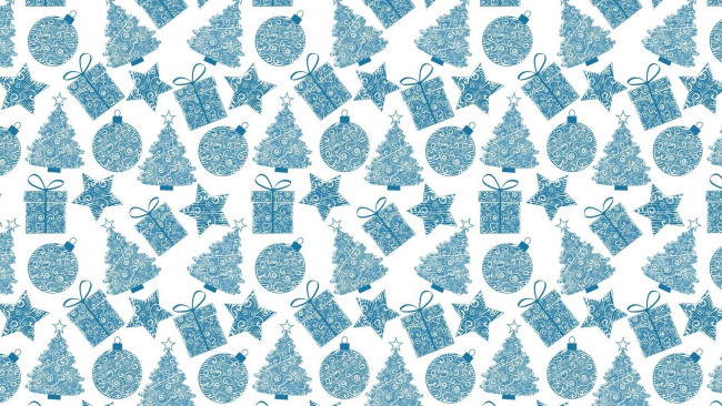 Обои картинки фото праздничные, векторная графика , новый год, праздник, новый, год, текстура, ёлочка, шар, звезда, подарок