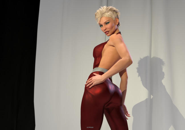 Обои картинки фото 3д графика, люди , people, блондинка, фон, взгляд, девушка