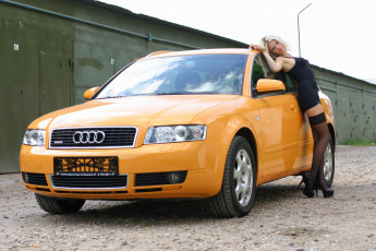 обоя автомобили, -авто с девушками, audi