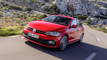 Картинка volkswagen+polo+gti+2018 автомобили volkswagen polo красный 2018 gti