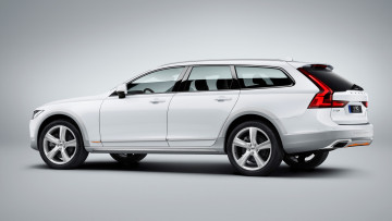 обоя volvo v90 cross country 2018, автомобили, volvo, 2018, белый, country, cross, v90