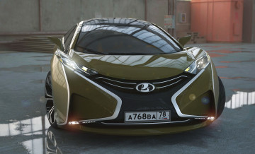 обоя lada questa concept 2017, автомобили, 3д, lada, 2017, concept, questa