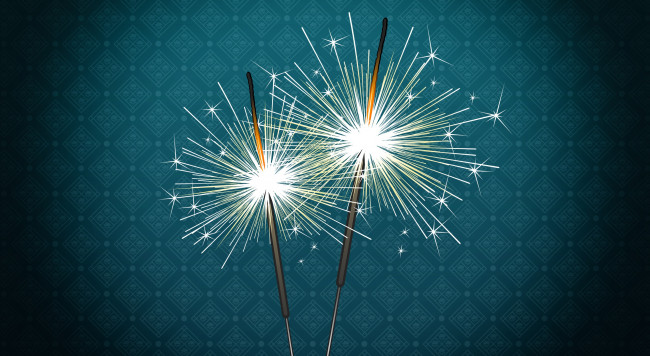 Обои картинки фото праздничные, векторная графика , новый год, бенгальские, огни, фон, искры, праздник, минимализм, новый, год, рождество