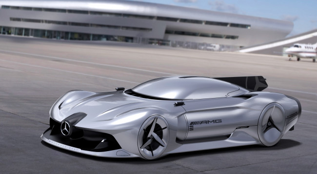 Обои картинки фото mercedes-benz 2040 w196r streamliner concept, автомобили, 3д, streamliner, concept, 2040, w196r, mercedes-benz