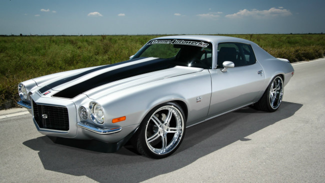 Обои картинки фото автомобили, camaro, 1972, chevrolet, ss
