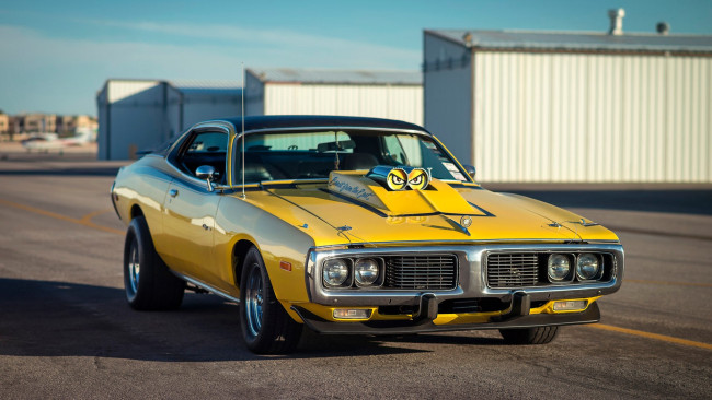 Обои картинки фото автомобили, dodge, 1973, charger