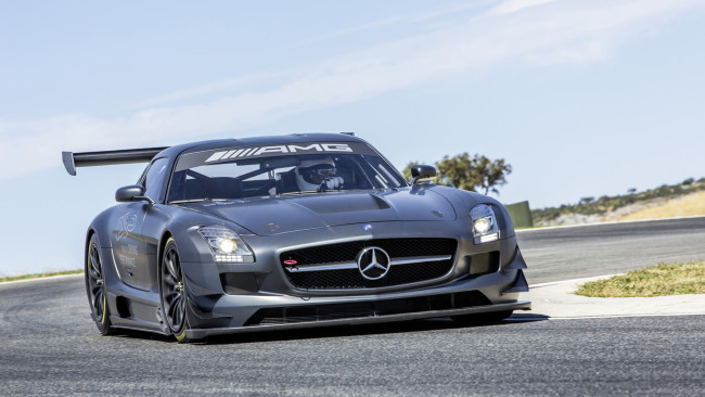 Обои картинки фото mercedes-benz sls amg gt3-45th anniversary 2013, автомобили, mercedes-benz, sls, 2013, anniversary, gt3-45th, amg