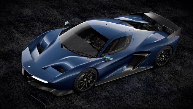 Обои картинки фото pininfarina fittipaldi ef7 vision gran turismo concept 2017, автомобили, pininfarina, blue, 2017, concept, turismo, gran, vision, ef7, fittipaldi