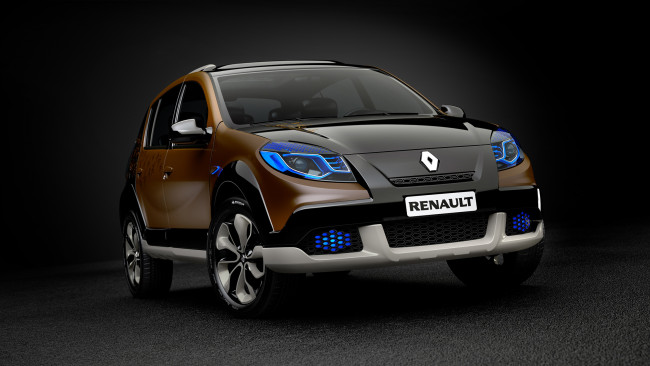 Обои картинки фото renault sandero stepway concept 2010, автомобили, renault, concept, 2010, stepway, sandero