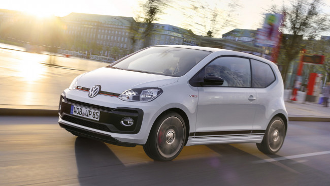 Обои картинки фото volkswagen up gti 2018, автомобили, volkswagen, белый, 2018, up, gti