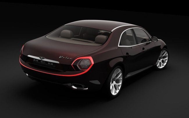 Обои картинки фото gaz volga 2020 concept, автомобили, 3д, 2020, concept, gaz, volga