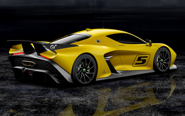 Обои картинки фото pininfarina fittipaldi ef7 vision gran turismo concept 2017, автомобили, pininfarina, fittipaldi, жёлтая, 2017, concept, turismo, gran, vision, ef7