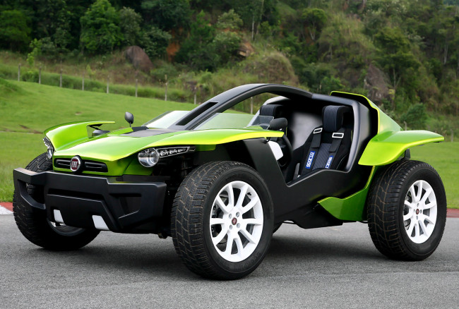 Обои картинки фото fiat fcc ii bugster concept 2008, автомобили, fiat, 2008, fcc, ii, bugster, concept