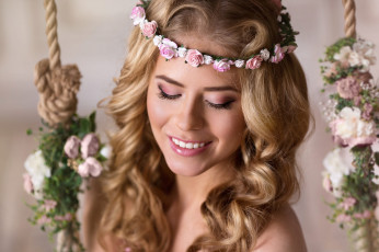 Картинка девушки -+блондинки +светловолосые венок