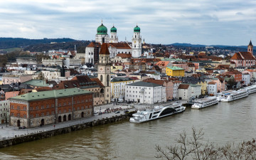 Картинка passau bavaria germany города -+улицы +площади +набережные