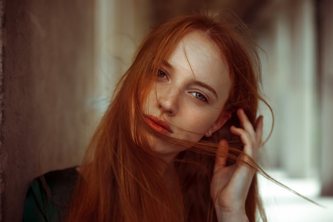 Обои картинки фото девушки, - лица,  портреты, веснушки