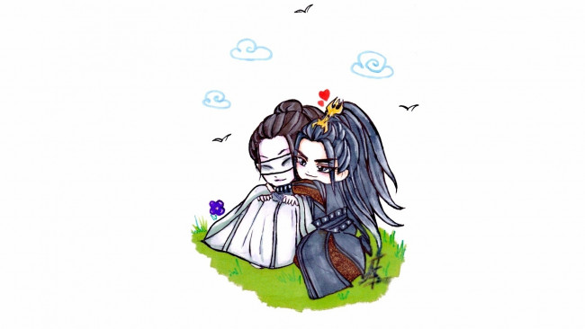 Обои картинки фото сюэ ян и сяо синчень, рисованное, кино,  мультфильмы, the, untamed, неукротимый, повелитель, чэньцин, мосян, тунсю, mo, dao, zu, shi, магистр, дьявольского, культа